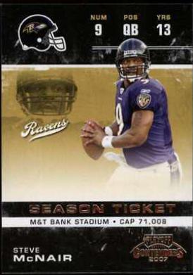Steve McNair #8 Football Cards 2007 Playoff Contenders