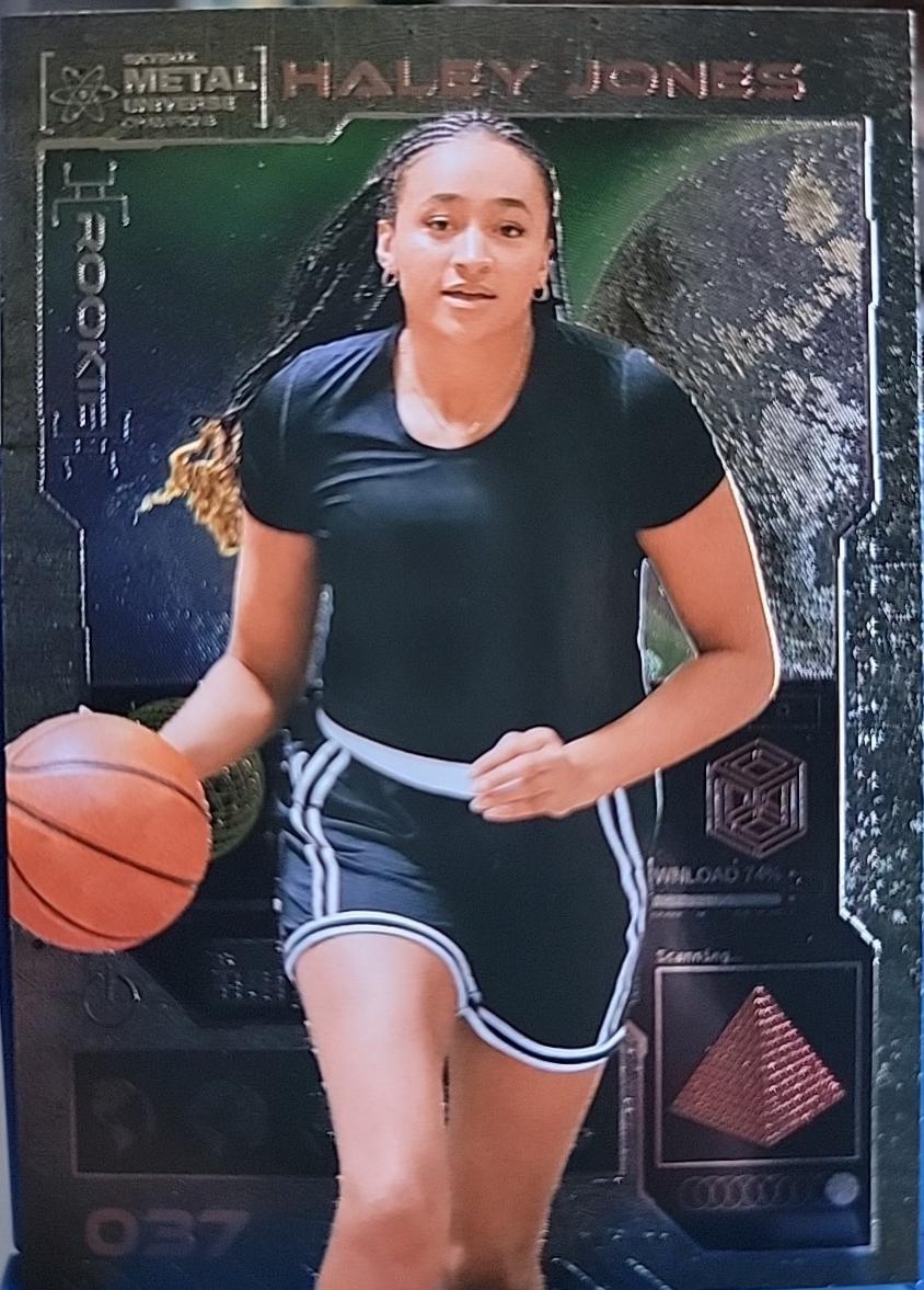 Haley Jones #037 Basketball Cards 2023 SkyBox Metal Universe Champions