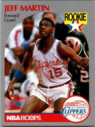 Jeff Martin #148 Basketball Cards 1990 Hoops