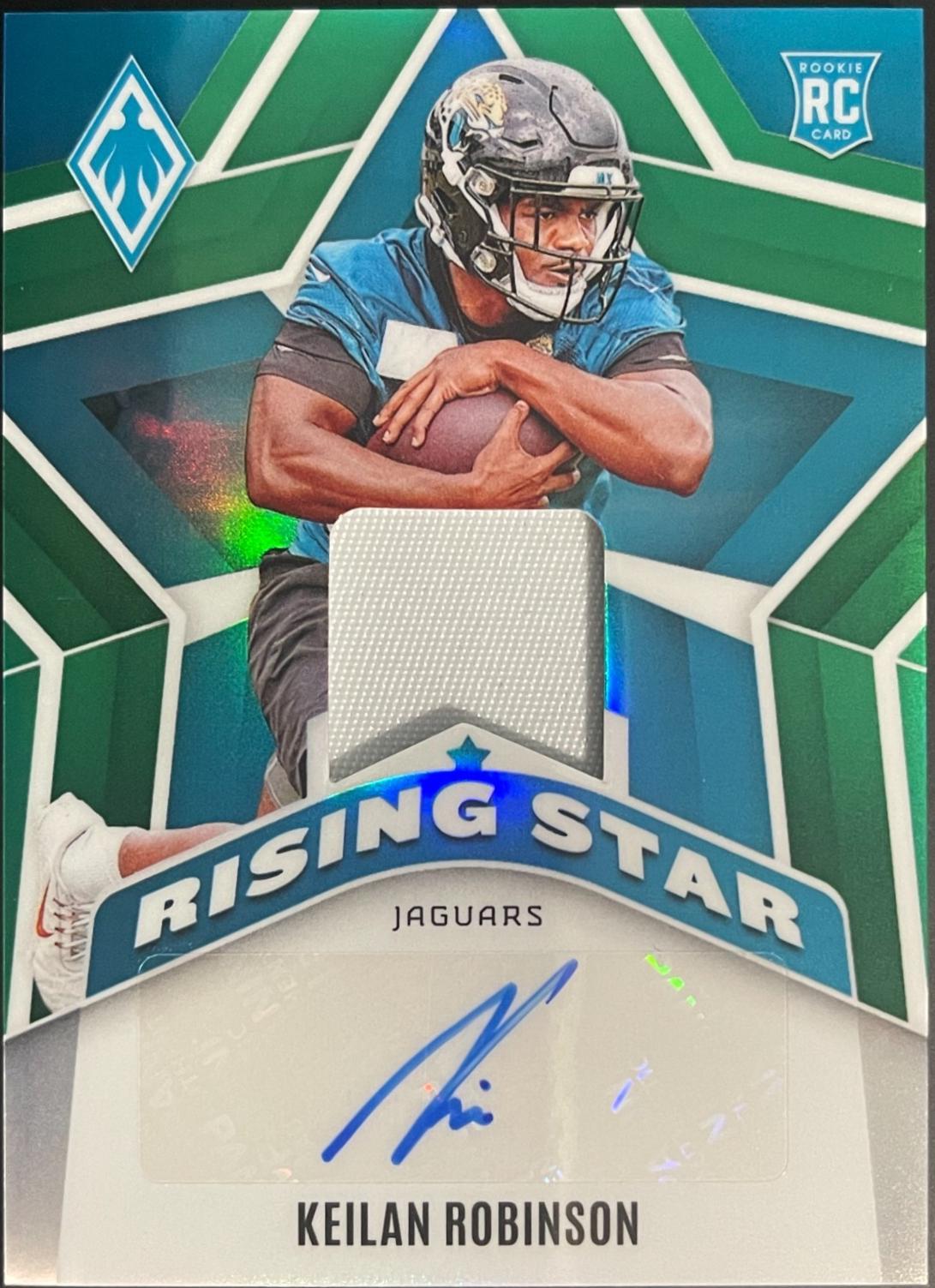 Keilan Robinson #RSJA-KRN Football Cards 2024 Panini Phoenix Rising Star Autograph Jersey