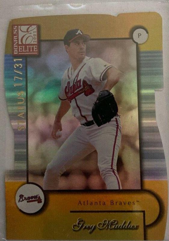 Greg Maddux #8 Baseball Cards 2001 Donruss Elite