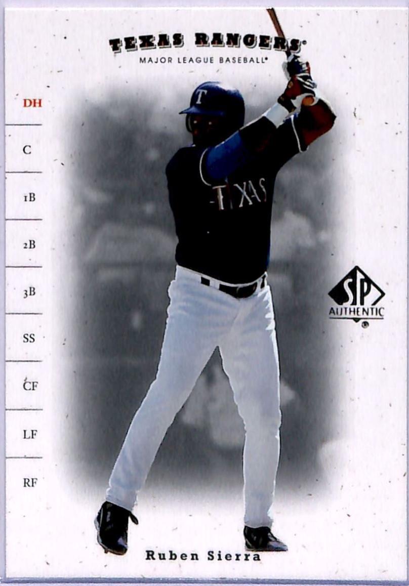 Ruben Sierra #188 Baseball Cards 2001 SP Authentic