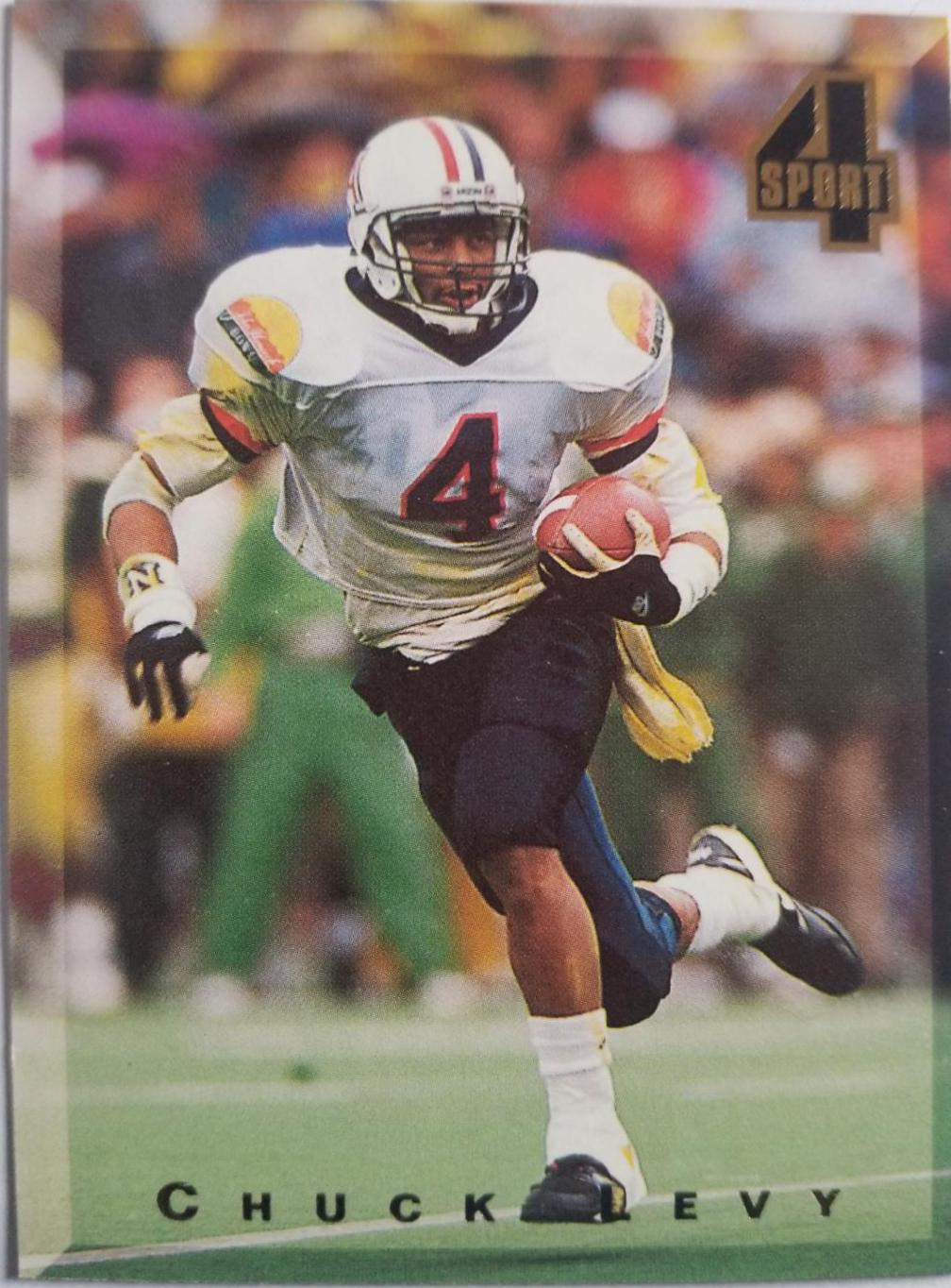 Chuck Levy #87 Football Cards 1994 Classic 4 Sports Tri Cards