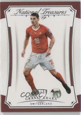 Granit Xhaka #71 Soccer Cards 2018 Panini National Treasures