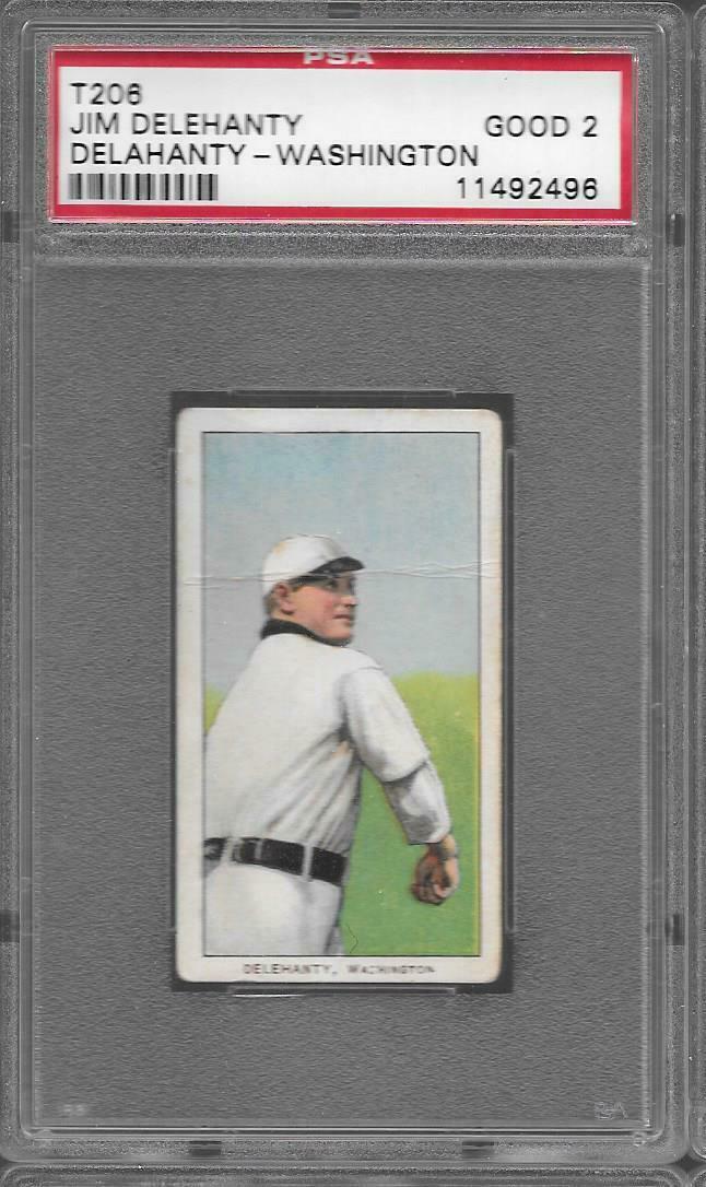 Jim Delahanty #NNO Baseball Cards 1909 T206 Piedmont 150