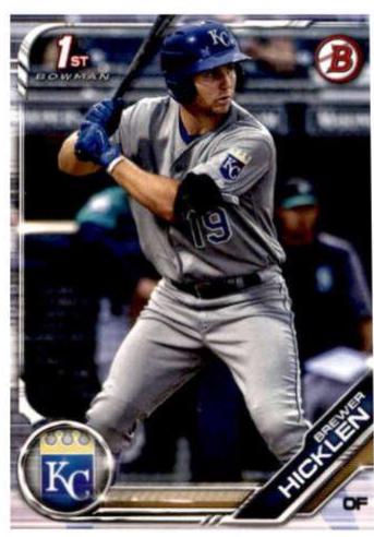 Brewer Hicklen #BP-72 Baseball Cards 2019 Bowman Prospects