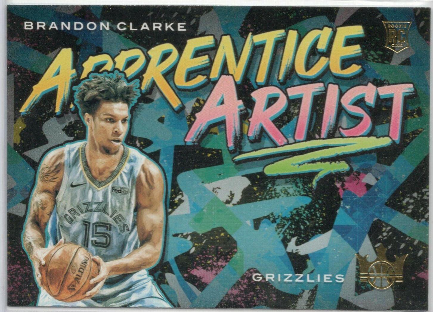 Brandon Clarke #10 Basketball Cards 2019 Panini Court Kings Apprentice Artists