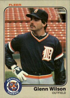 Glenn Wilson #350 Baseball Cards 1983 Fleer