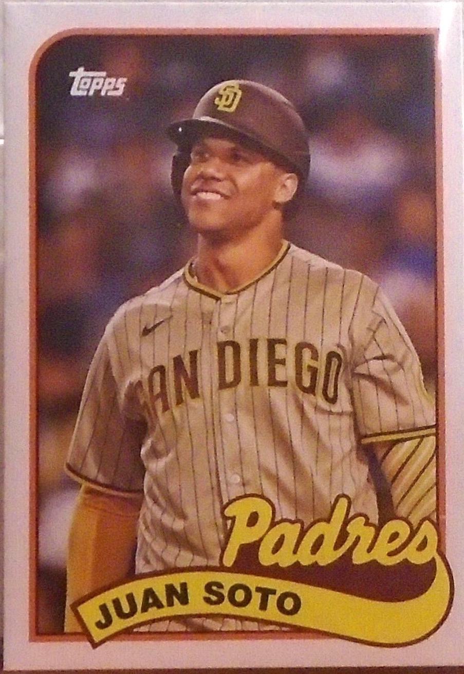Juan Soto, Fernando Tatis Jr. #89DH-14 Baseball Cards 2023 Topps Archives 1989 Doubleheaders