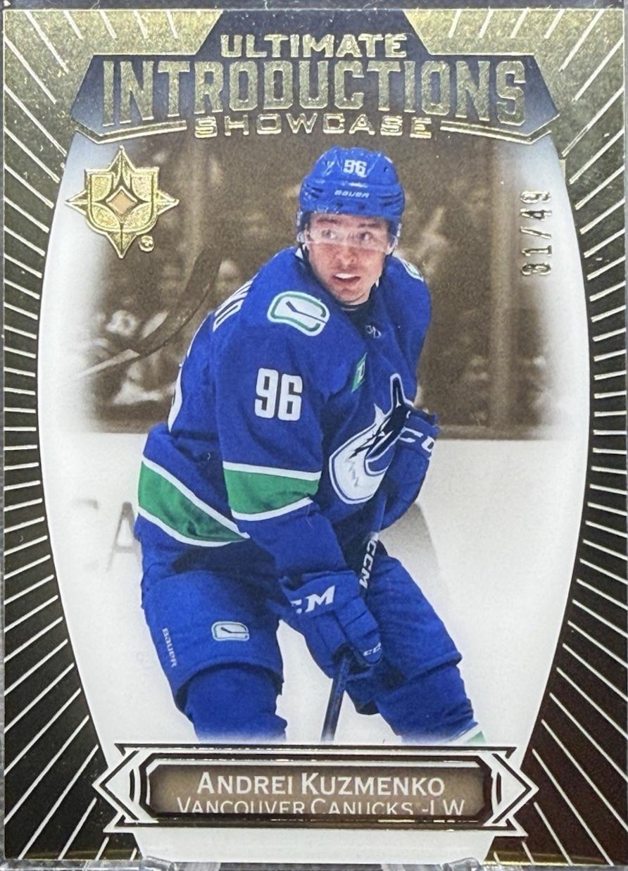 Andrei Kuzmenko #UI-96 2022-23 Upper Deck Ultimate Collection Hockey Ultimate Introductions