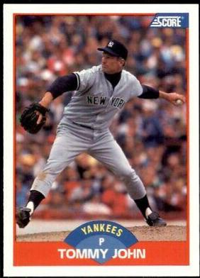 Tommy John #477 Baseball Cards 1989 Score