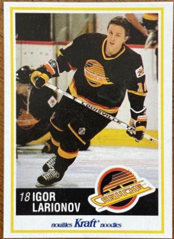Igor Larionov #25 Hockey Cards 1990 Kraft