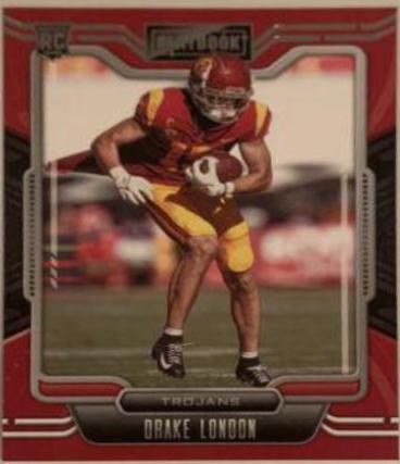 Drake London #11 Football Cards 2022 Panini Chronicles Draft Picks Playbook