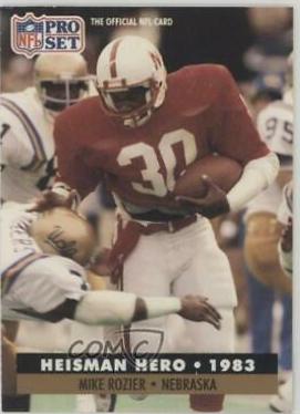 Mike Rozier #43 Football Cards 1991 Pro Set