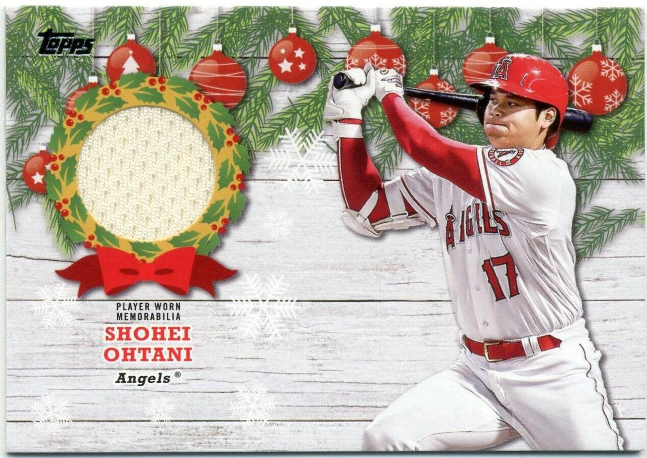 Shohei Ohtani #WRC-SHO Baseball Cards 2022 Topps Holiday Relics