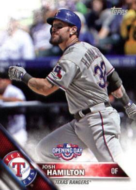 Josh Hamilton #OD-102 Baseball Cards 2016 Topps Opening Day