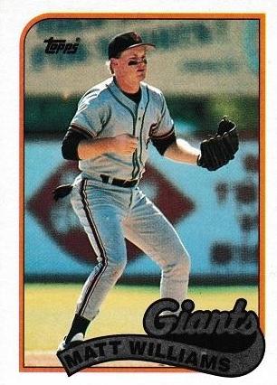 Matt Williams #628 Baseball Cards 1989 Topps