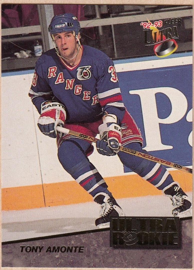 Tony Amonte #1 Hockey Cards 1992 Ultra Rookies