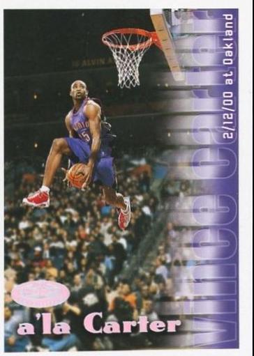Vince Carter #9 Basketball Cards 2000 Hoops Hot Prospects A La Carter
