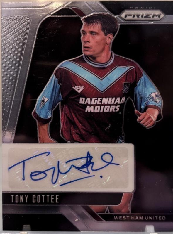 Tony Cottee #49 Soccer Cards 2024 Panini Prizm Premier League Signature