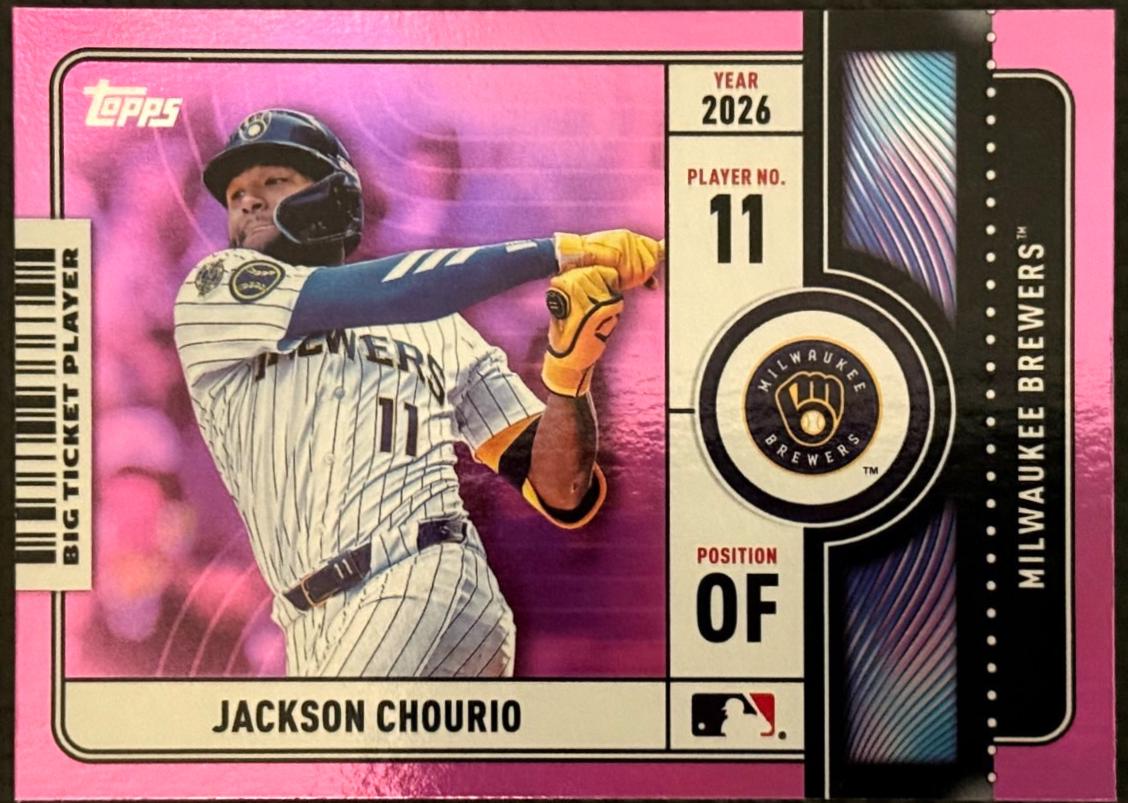 Jackson Chourio [Pink Foil] #BTP-12 Prices | 2026 Topps Big Ticket