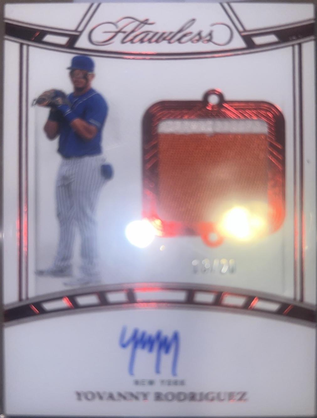Yovanny Rodriguez #PPA-YR 2024 Panini Flawless Baseball Prospect Patch Autographs