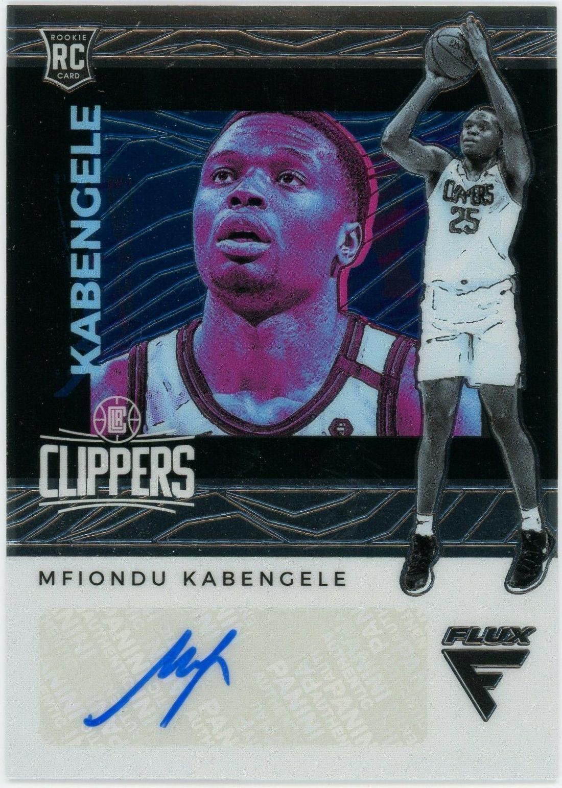 Mfiondu Kabengele #FR-MFK 2019 Panini Chronicles Flux Rookie Autographs Basketball