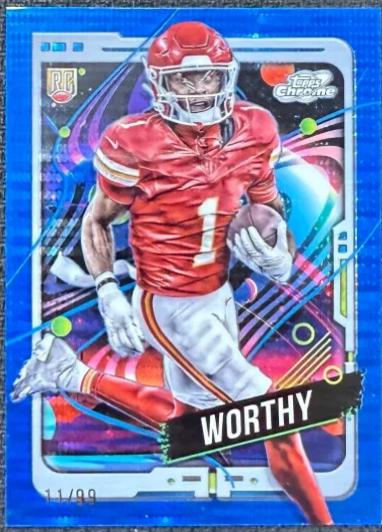 Xavier Worthy #146 2024 Topps Chrome Cosmic Football