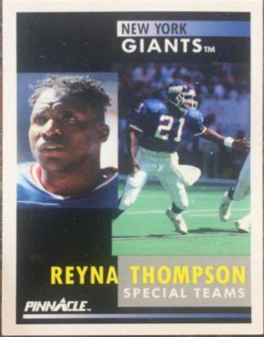 Reyna Thompson #29 Football Cards 1991 Pinnacle