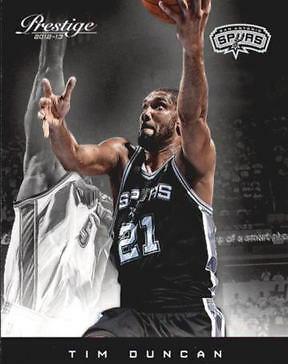 Tim Duncan #40 Basketball Cards 2012 Panini Prestige