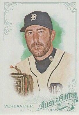 Justin Verlander #15 Baseball Cards 2015 Topps Allen & Ginter