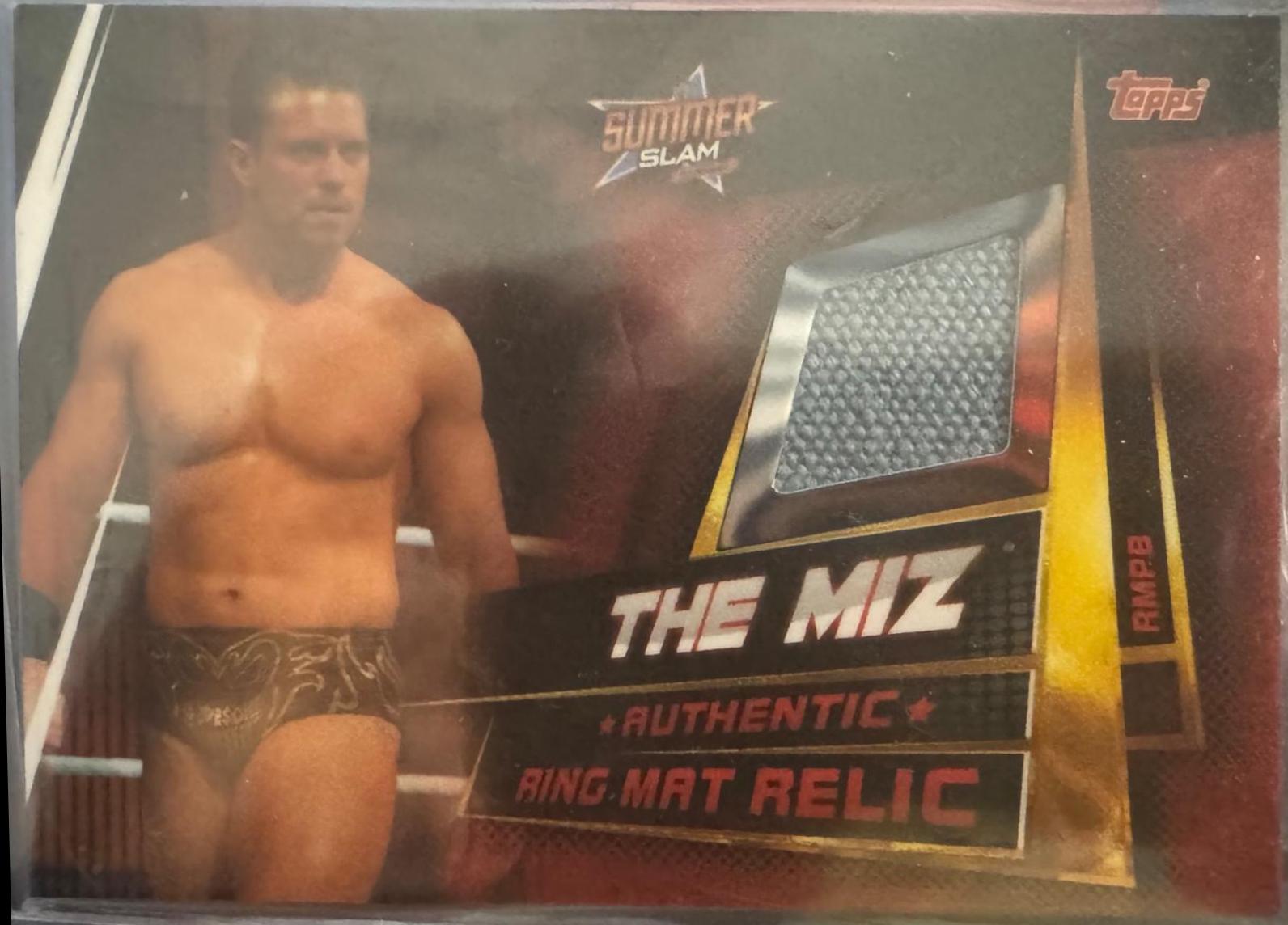 The Miz Wrestling Cards 2019 Topps Slam Attax Universe WWE Ring Mat Relics