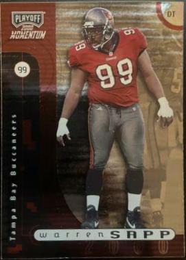 Warren Sapp #89 2000 Playoff Momentum Football