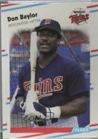 Don Baylor #2 Baseball Cards 1988 Fleer Glossy