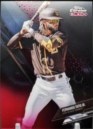 Fernando Tatis Jr. #56 Baseball Cards 2021 Topps Chrome Black