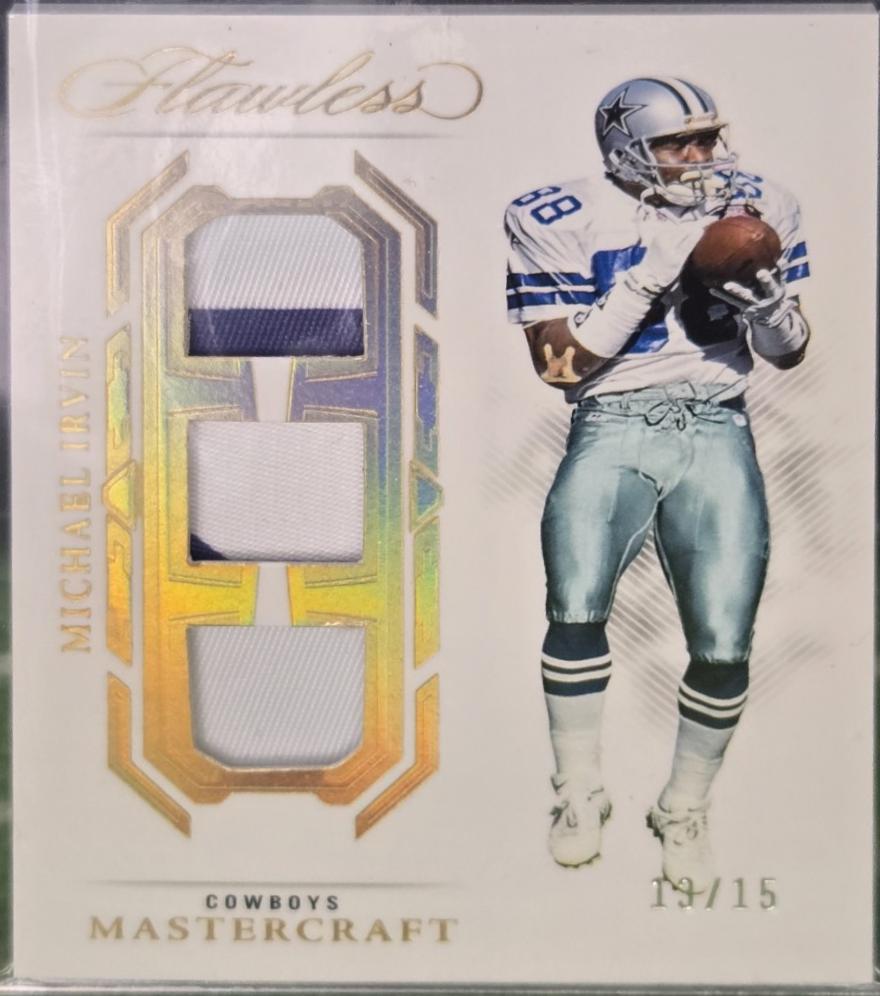 Michael Irvin #2 Football Cards 2023 Panini Flawless Mastercraft