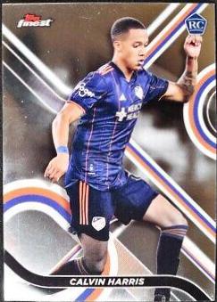 Calvin Harris #24 Soccer Cards 2022 Finest MLS