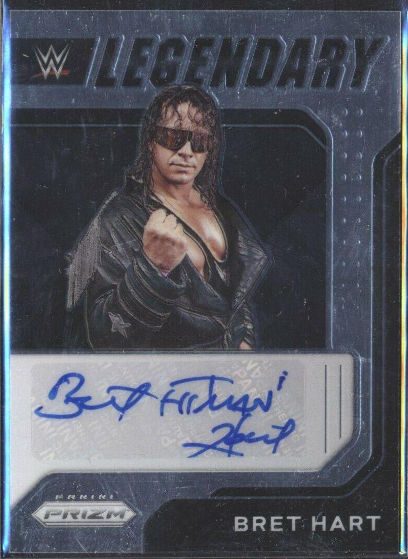 Bret Hart #LS-BHT Wrestling Cards 2022 Panini Prizm WWE Legendary Signatures