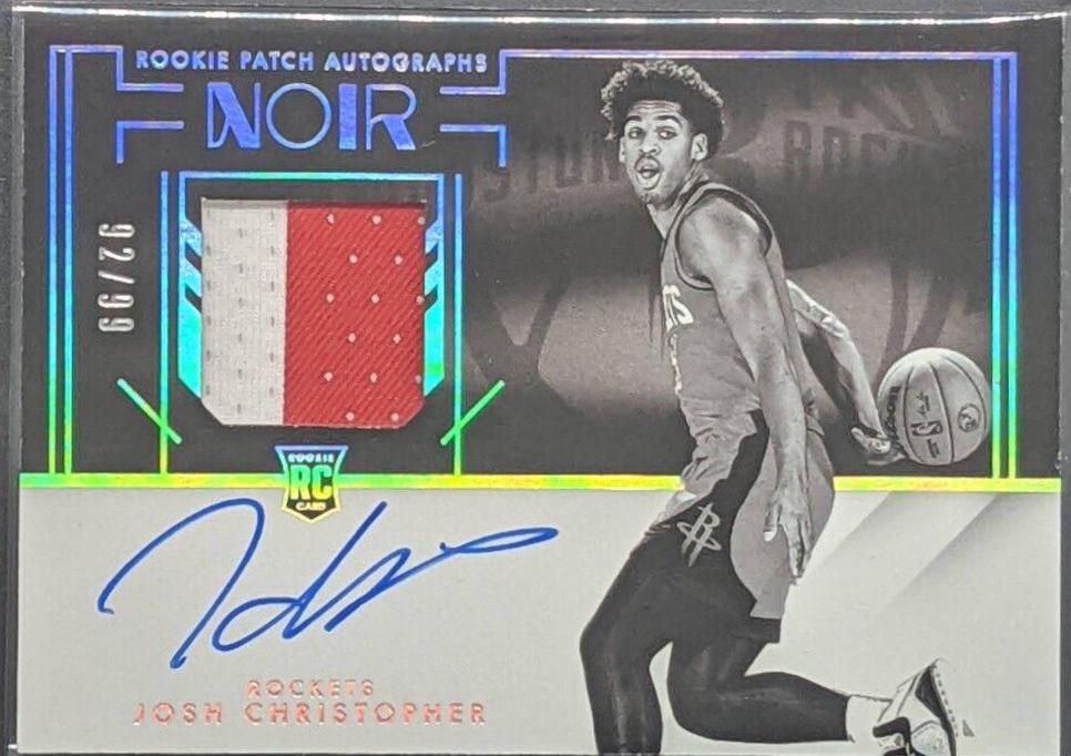 Josh Christopher #302 2021-22 Panini Noir Basketball