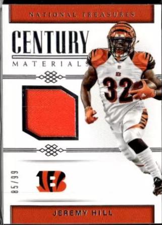 Jeremy Hill #75 Football Cards 2017 Panini National Treasures Century Materials