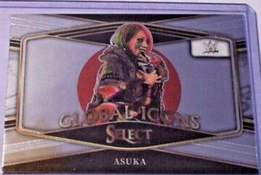Asuka #14 Wrestling Cards 2022 Panini Select WWE Global Icons