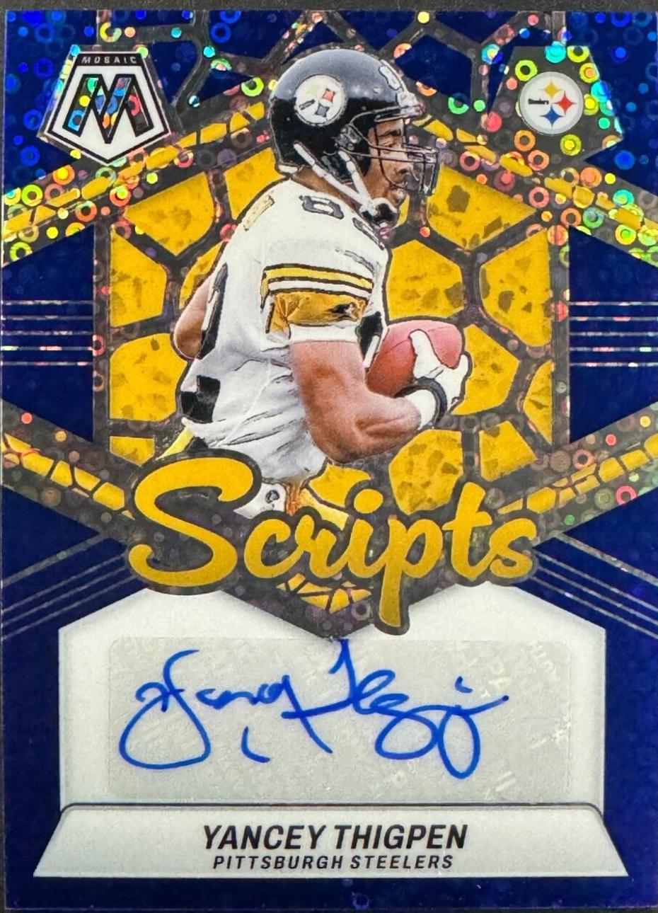 qPIGp(̂•͈Ꙫ•͈⑅﻿)̂ ୭*゜ページ　21点 Yancey Thigpen [No Huddle Blue] #SC-YTN Prices | 2024 Panini