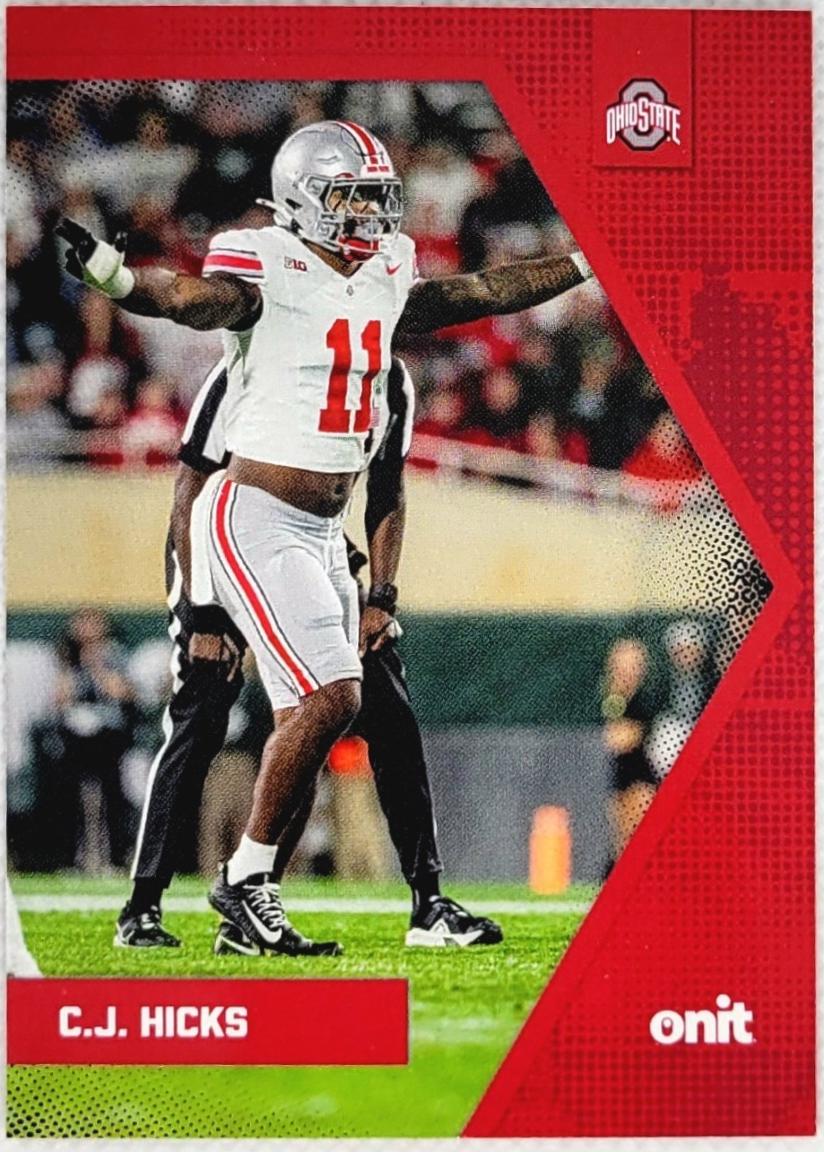 C.J. Hicks #B-16 2025 Onit Ohio State Football