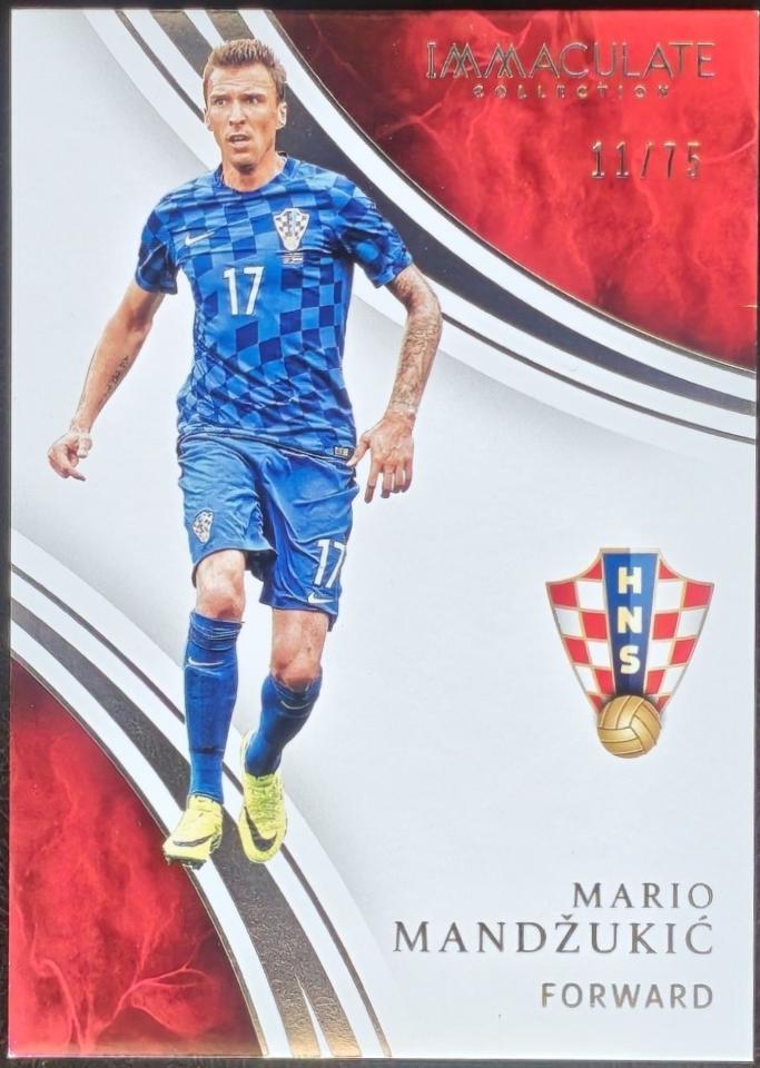 Mario Mandzukic #15 2017 Panini Immaculate Soccer