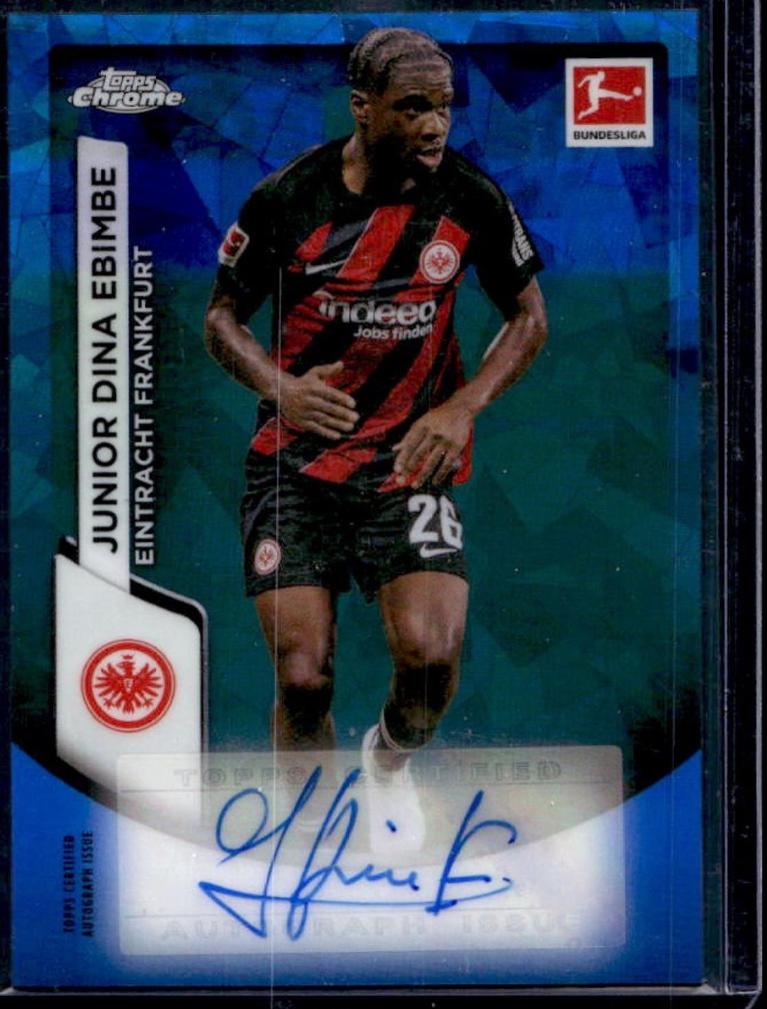 Junior Dina Ebimbe #BCA-JE 2023 Topps Chrome Bundesliga Autograph Soccer