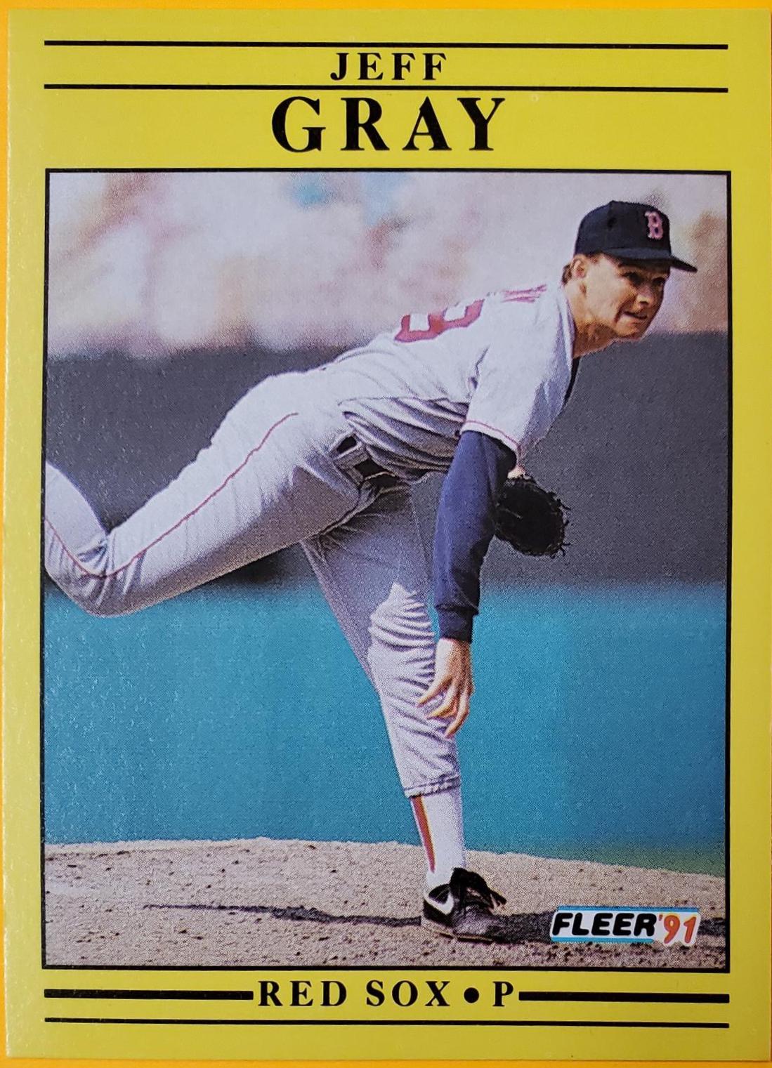 Jeff Gray #95 Baseball Cards 1991 Fleer