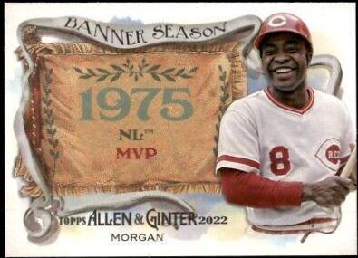Joe Morgan #BS-4 Baseball Cards 2022 Topps Allen & Ginter Banner Seasons