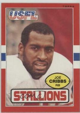 Joe Cribbs #21 Football Cards 1985 Topps USFL