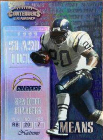 Natrone Means #123 1999 Playoff Contenders Football