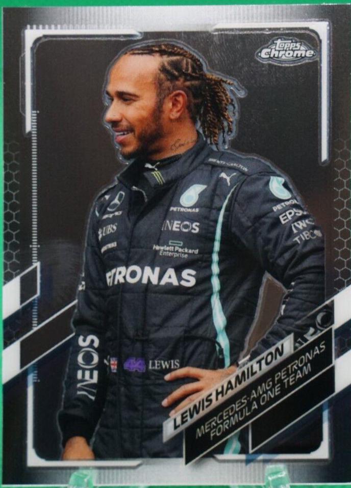 Lewis Hamilton #40 Racing Cards 2021 Topps Chrome Formula 1